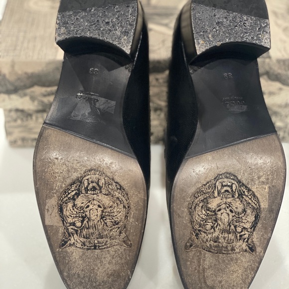Gucci   Ebal Horsebit Lizard-Embossed Leather Chain Loafers  Size 39. - Picture 13 of 17
